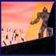 The Doomsayer says some doom to the unimpressed Decepticons.