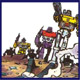 This image is something of a 'classic', and is a reference to a US comics image from issue #1 with a similar layout.
