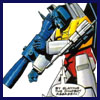 Starscream pops Megatron's fusion cannon onto his arm.