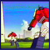 Optimus Prime was balancing, step by step on a piece of string. He thought it was such a wonderful stunt, that he called for another Optimus.