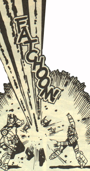 Horsepower gets blown apart by Thunderwing.