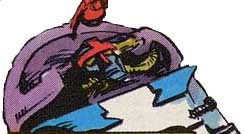 A slightly more revealing shot of the Navigator, lying on the bed which he's always hooked up to.