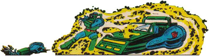 Chameleon in transforms painfully into vehicle mode.