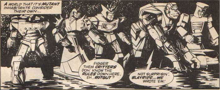 From the left, Warhead, Slayride, Smeltdown, Rotgut and Jackhammer.