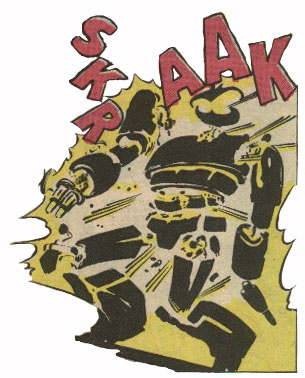 Boom! Crosscut's death on the Space Bridge!!