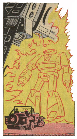 Crosscut makes his journey through the space bridge.