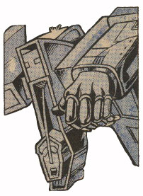 Spanner begs Blaster to kill him.