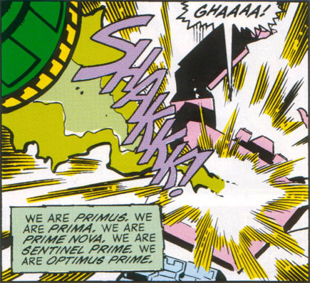 The first and last mention of the Primes.